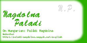 magdolna paladi business card